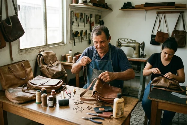 Reforma de bolsas de couro em Garanhuns